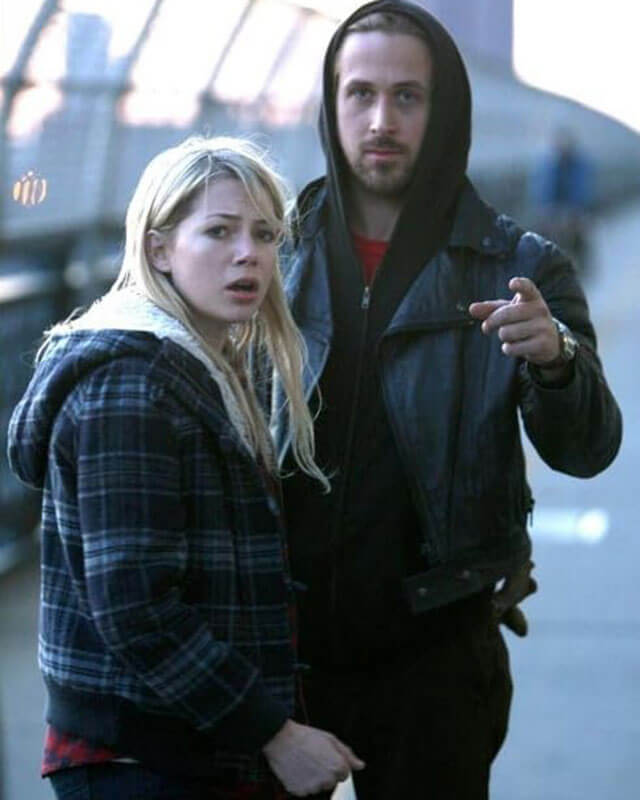 Women Biker - Blue Valentine Ryan Gosling Cropped Jacket — collar detail | Majestic Leather UK