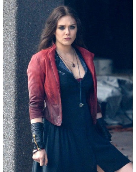 Women's Scarlet Witch Wanda Costume Leather Jacket | Majestic Leather Majestic Leather