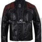 Women Biker - Starfleet Costume Star Trek Picard Jacket — back view | Majestic Leather UK