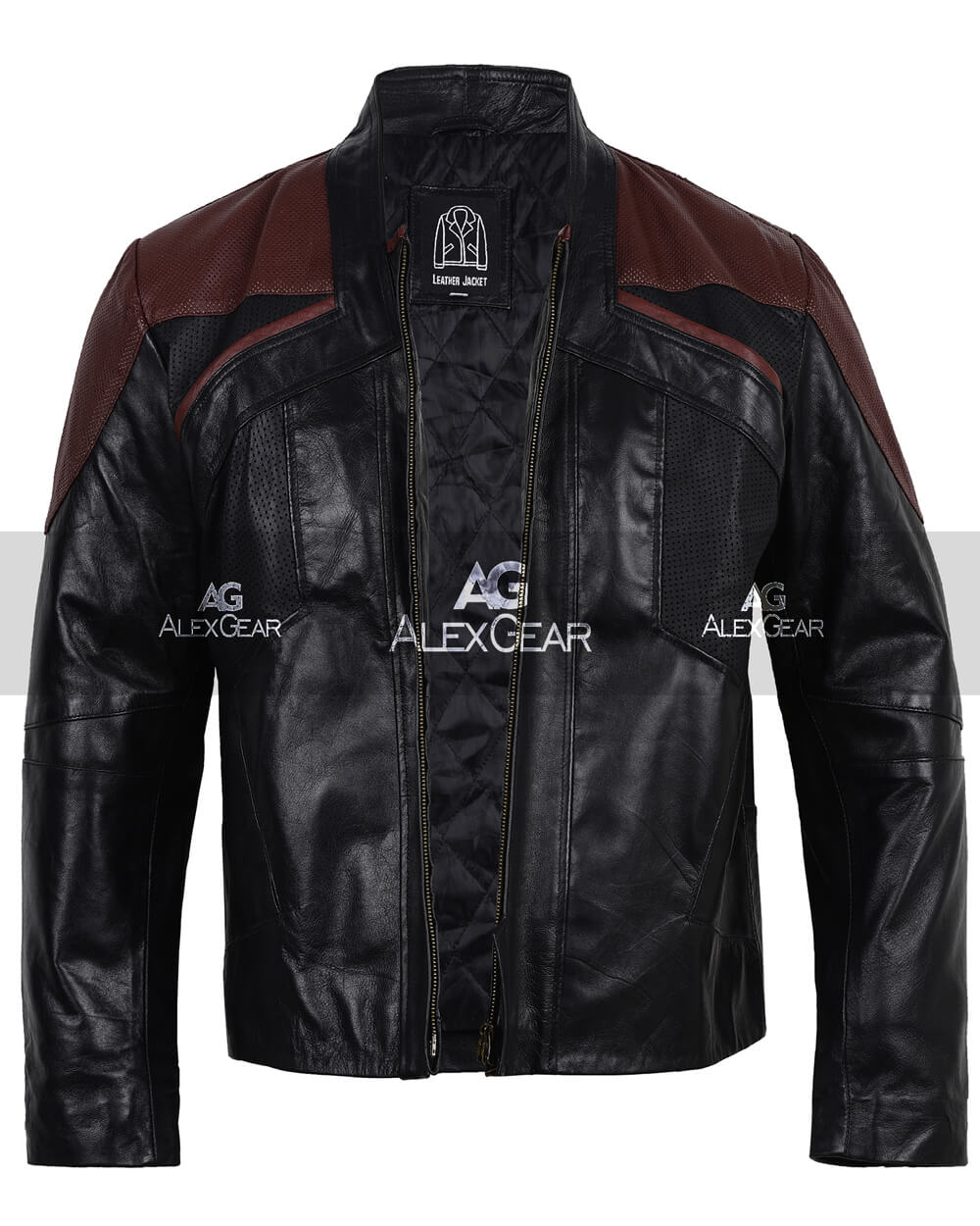 Women Biker - Starfleet Costume Star Trek Picard Jacket — back view | Majestic Leather UK