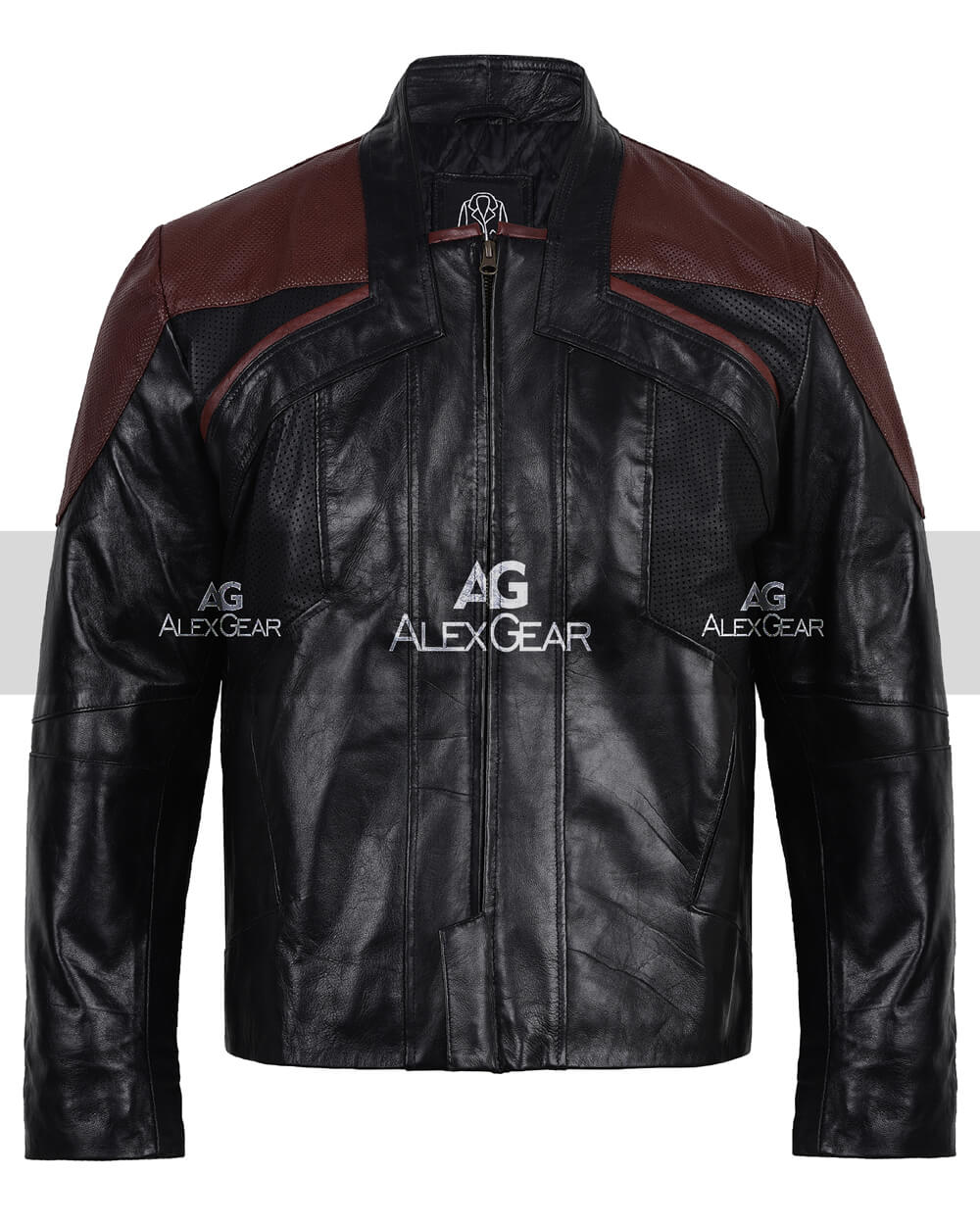 Women Biker - Starfleet Costume Star Trek Picard Jacket — front view | Majestic Leather UK