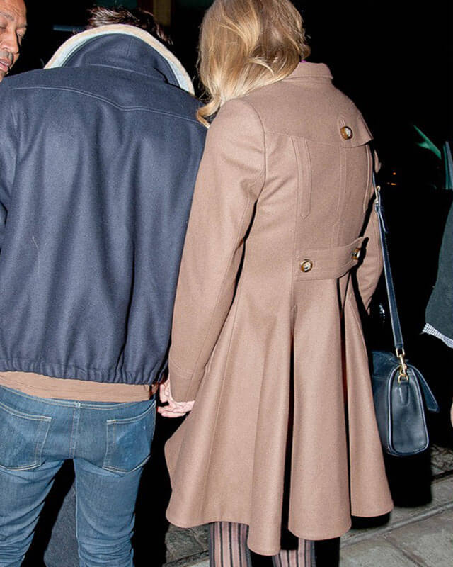 Taylor Swift Brown Frock Coat — interior lining | Majestic Leather UK