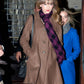 Taylor Swift Brown Frock Coat — front view | Majestic Leather UK