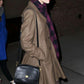 Taylor Swift Brown Frock Coat — side profile | Majestic Leather UK
