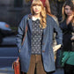 Taylor Swift Blue Wool Blazer — back view | Majestic Leather UK