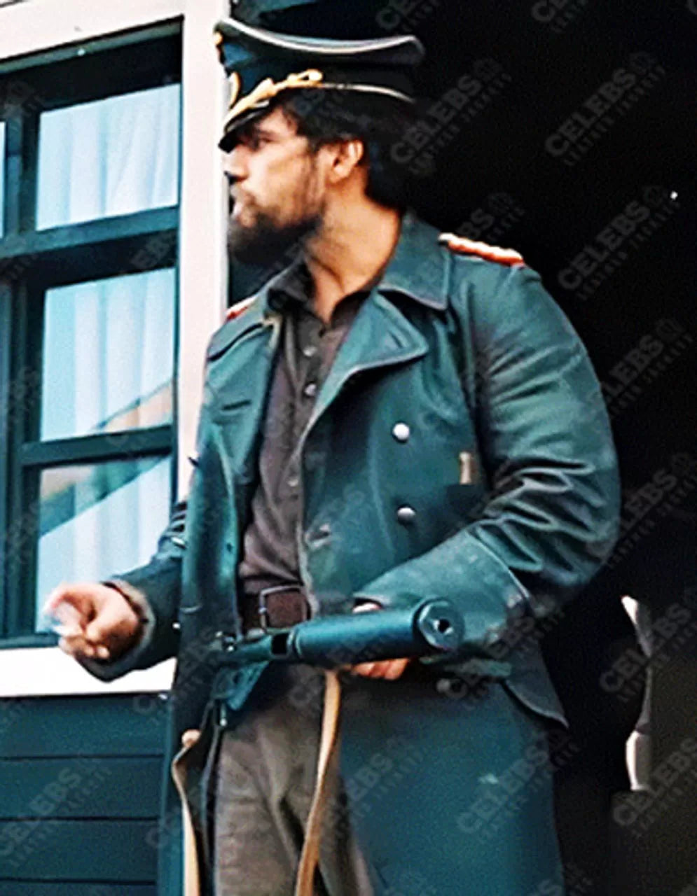 Henry Cavill The Ministry of Ungentlemanly Warfare Coat | Majestic Leather — back view | Majestic Leather UK