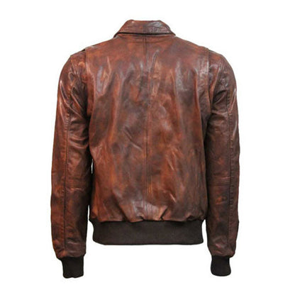 Men's Flying Tigers Bomber Jacket — back view | Majestic Leather UK
