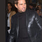 Tom Cruise Black Leather Blazer — back view | Majestic Leather UK