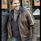 War of the Worlds Tom Cruise Leather Jacket — back view | Majestic Leather UK