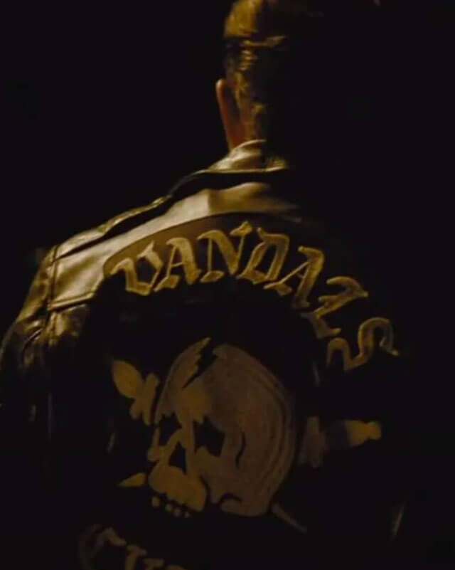 Tom Hardy The Bikeriders Leather jacket | Majestic Leather — collar detail | Majestic Leather UK
