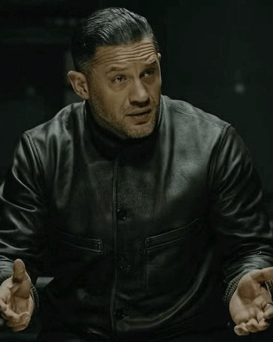 MobLand Tom Hardy Leather Jacket | Majestic Leather — front view | Majestic Leather UK
