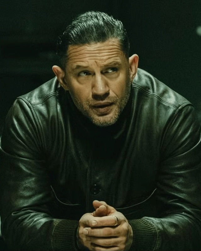 MobLand Tom Hardy Leather Jacket | Majestic Leather — collar detail | Majestic Leather UK