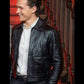 Tom Holland Black Leather Jacket — interior lining | Majestic Leather UK