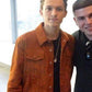 Tom Holland Brown Suede Jacket — collar detail | Majestic Leather UK