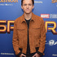 Tom Holland Brown Suede Jacket — front view | Majestic Leather UK
