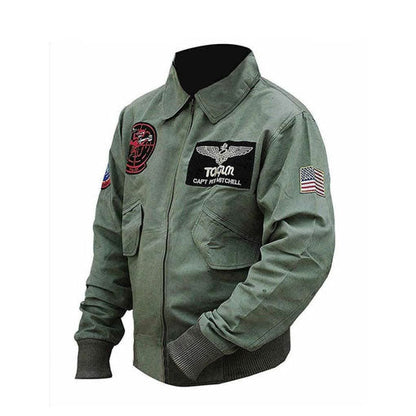 Maverick Top Gun 2 Men's Jacket — back view | Majestic Leather UK