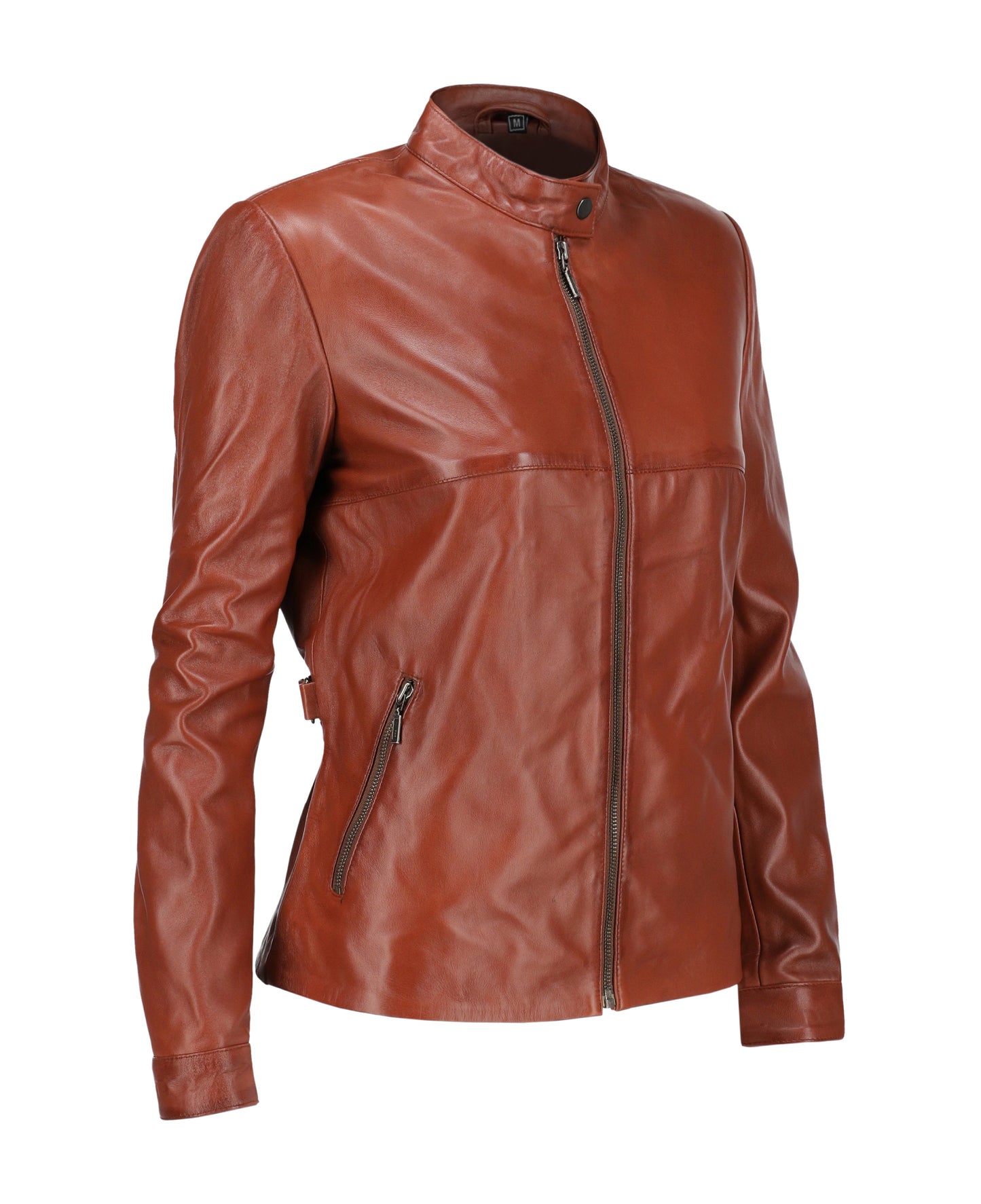 Woman Real Leather Classic Jacket Soft Lambskin | Majestic Leather — product detail | Majestic Leather UK