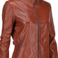 Woman Real Leather Classic Jacket Soft Lambskin | Majestic Leather — product detail | Majestic Leather UK