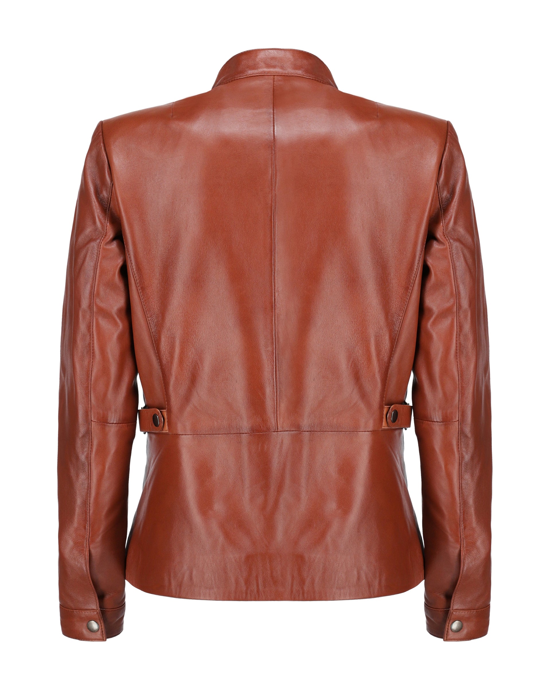 Woman Real Leather Classic Jacket Soft Lambskin | Majestic Leather — product detail | Majestic Leather UK