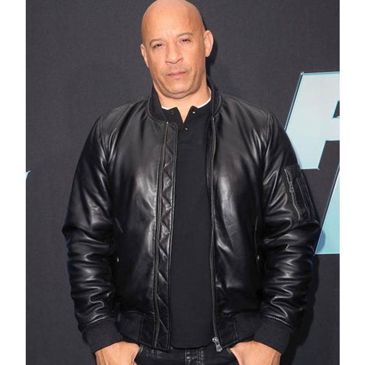 Fast And Furious 9 Vin Diesel Leather Jacket | Majestic Leather — front view | Majestic Leather UK