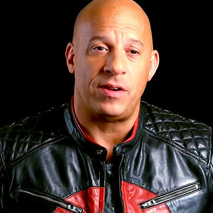 Vin Diesel Bloodshot Leather Jacket | Majestic Leather — back view | Majestic Leather UK