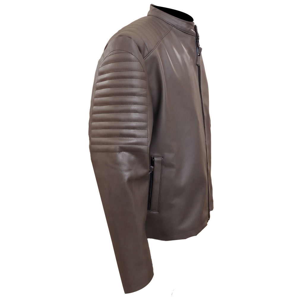 Vin Diesel I am Groot Jacket | Majestic Leather — collar detail | Majestic Leather UK