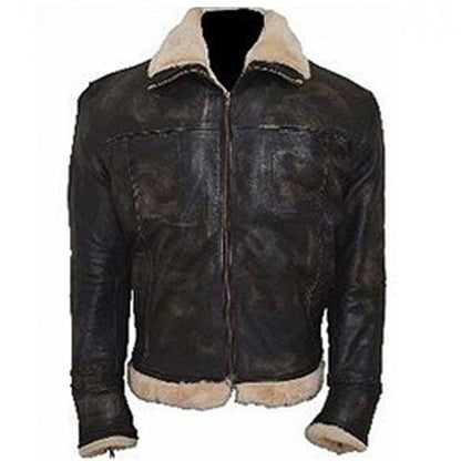 Vin Diesel Triple X Leather Fur Jacket | Majestic Leather — back view | Majestic Leather UK