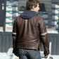War of the Worlds Tom Cruise Leather Jacket — sleeve detail | Majestic Leather UK