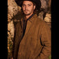 Yellowstone Kayce Dutton Trucker Jacket | Majestic Leather — collar detail | Majestic Leather UK