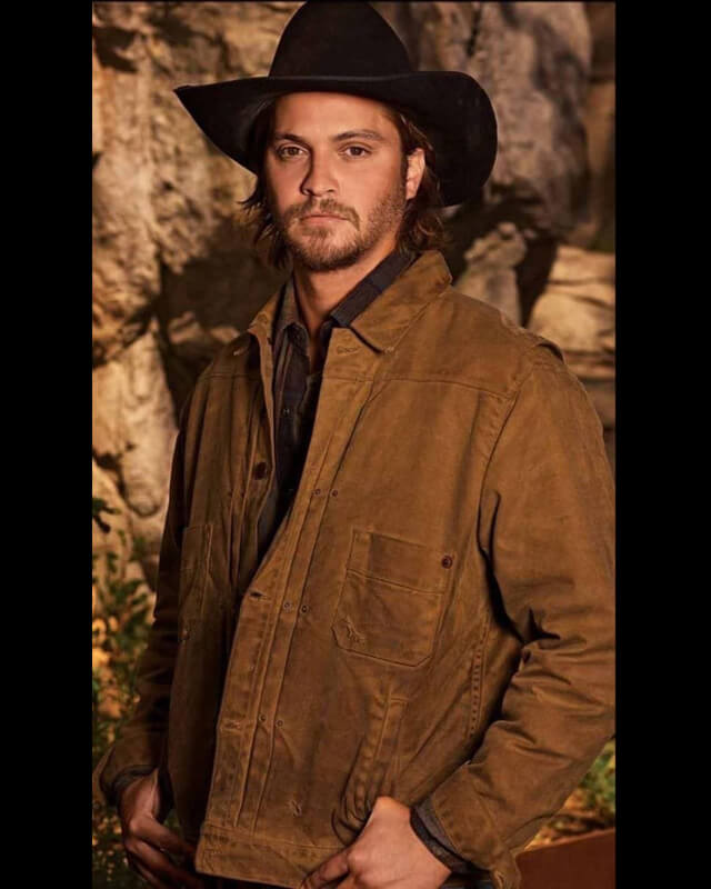 Yellowstone Kayce Dutton Trucker Jacket | Majestic Leather — collar detail | Majestic Leather UK