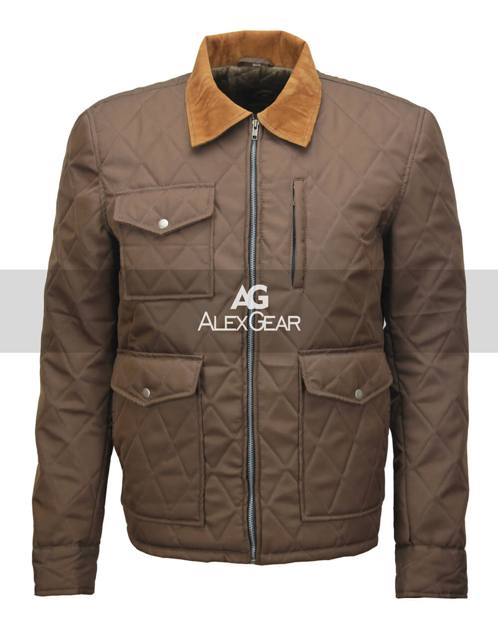 Yellowstone John Dutton Brown Jacket | Majestic Leather — side profile | Majestic Leather UK