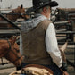 Yellowstone Lloyd Pierce Leather Vest S05 | Majestic Leather — sleeve detail | Majestic Leather UK