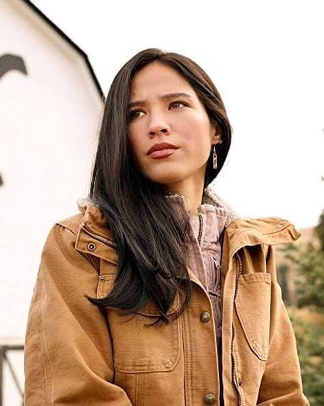 Yellowstone Monica Brown Hooded Jacket | Majestic Leather — interior lining | Majestic Leather UK
