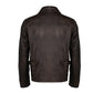 Indiana Jones Distressed Brown Cow Hide Leather Jacket | Majestic Leather — sleeve detail | Majestic Leather UK