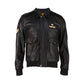 Aviator Bomber Fur Collar Leather Jacket | Majestic Leather — interior lining | Majestic Leather UK