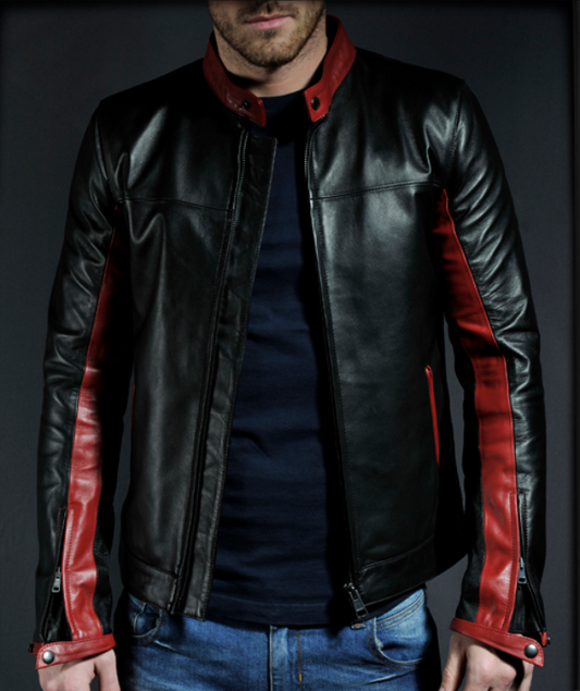 Majestic Leather Men's Christian Bale Batman Dark Knight Jacket Majestic Leather