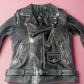 Women Biker - Blackpink Rose Apt Biker Leather Jacket — side profile | Majestic Leather UK