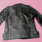 Women Biker - Blackpink Rose Apt Biker Leather Jacket — collar detail | Majestic Leather UK