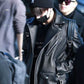 Women Biker - BTS Jungkook Black Motorcycle Leather Jacket — front view | Majestic Leather UK