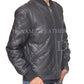 Men's Black Diamond Quilted Genuine Leather Bomber Jacket | Majestic Leather Majestic Leather