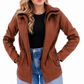 Women's New Real Lambskin Camel Brown | Majestic Leather Majestic Leather