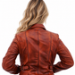 Women's New Jennifer Lopez Real Lambskin Rust | Majestic Leather Majestic Leather
