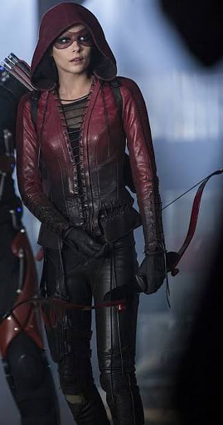 Thea Queen Arrow Speedy Red Costume Leather Jacket | Majestic Leather Majestic Leather