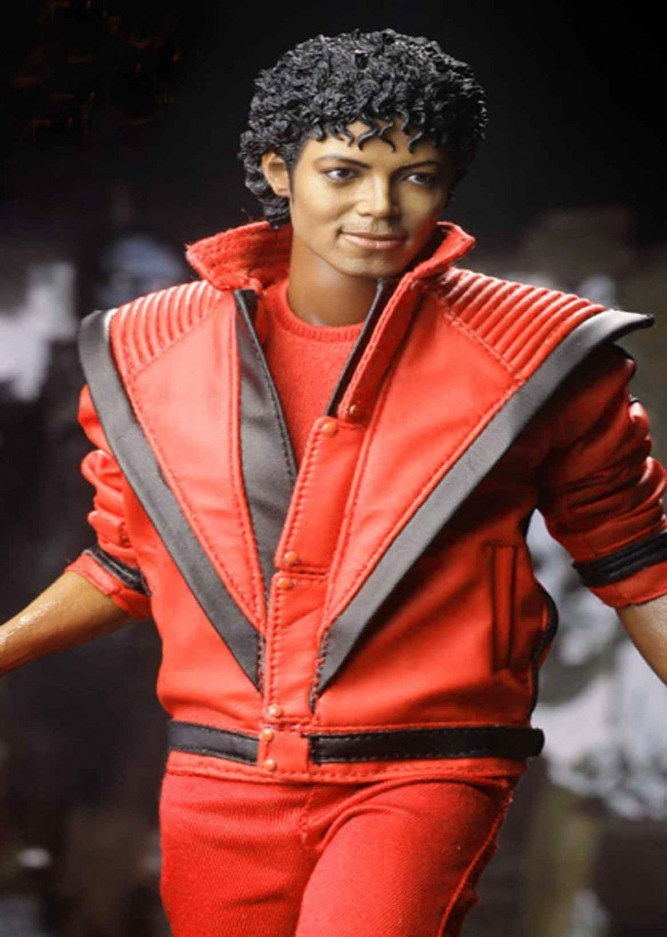 Men's Michael Jackson New Movie Thriller Red Biker | Majestic Leather Majestic Leather
