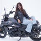 WOMEN REAL LEATHER CLASSIC BIKER LEATHER JACKET SOFT LAMBSKIN