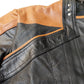 Women Biker - Star Trek Picard Jacket Raffi Musiker Cosplay Real Leather Tan Perforated Jacket — interior lining | Majestic L