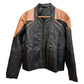Women Biker - Star Trek Picard Jacket Raffi Musiker Cosplay Real Leather Tan Perforated Jacket — side profile | Majestic Leat