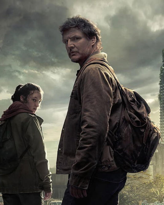 Pedro Pascal The Last of Us Joel Miller Jacket | Majestic Leather — front view | Majestic Leather UK
