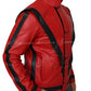 Michael Jackson Thriller Red Leather Jacket | Majestic Leather — interior lining | Majestic Leather UK