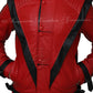 Michael Jackson Thriller Red Leather Jacket | Majestic Leather — sleeve detail | Majestic Leather UK
